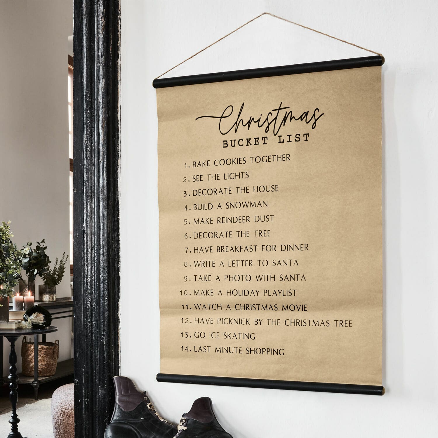 Stampa decorativa Christmas Bucket List