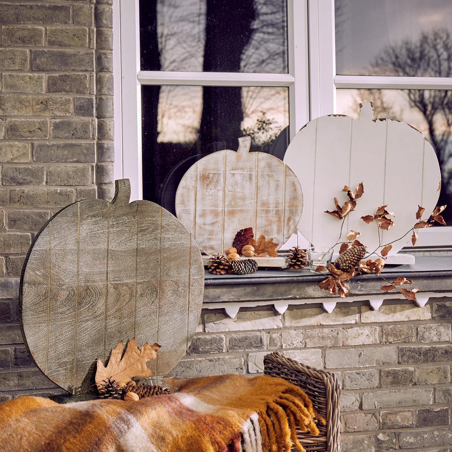 Set di 3 zucche decorative Mayost