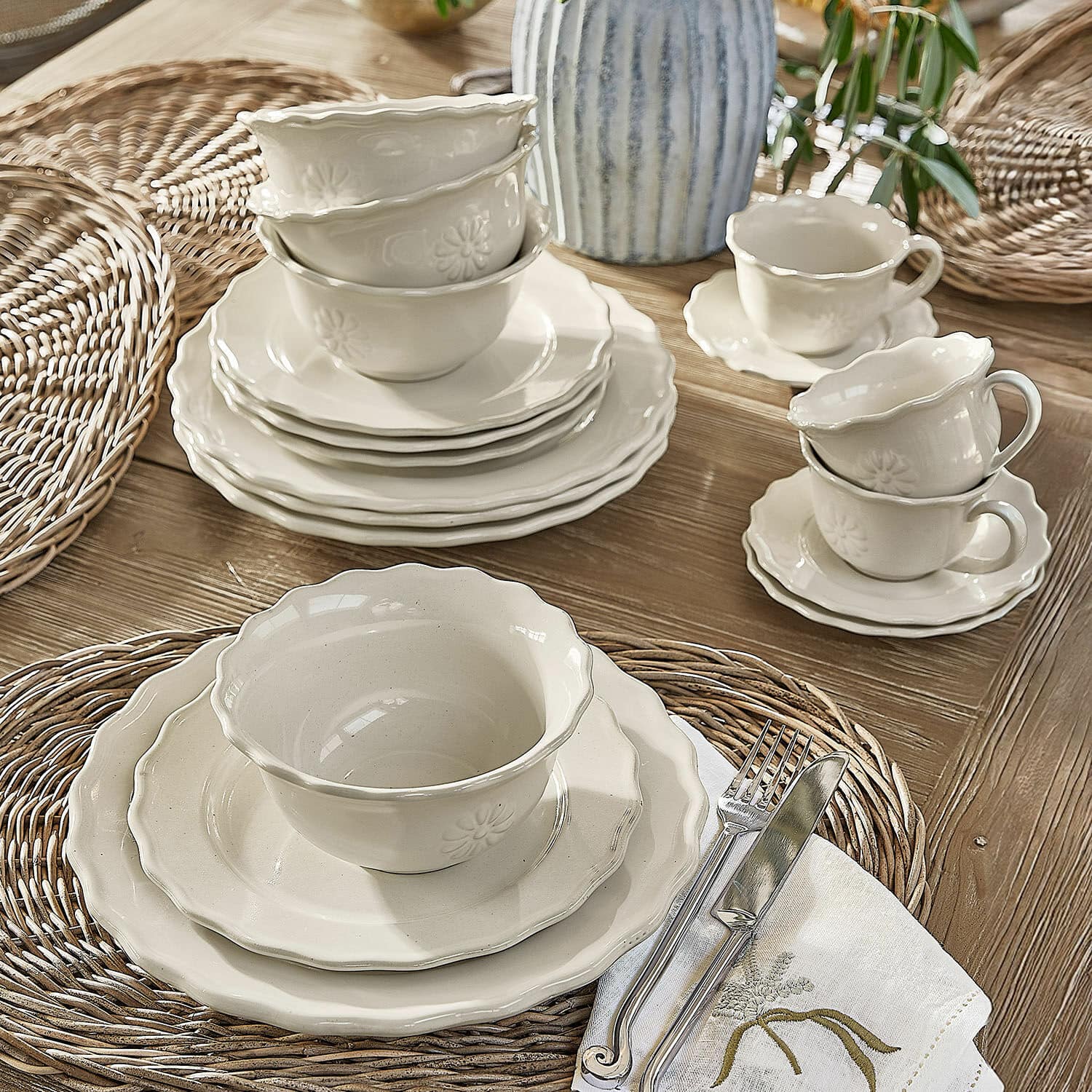 Set di 6 tazze con piattino Mallevesse