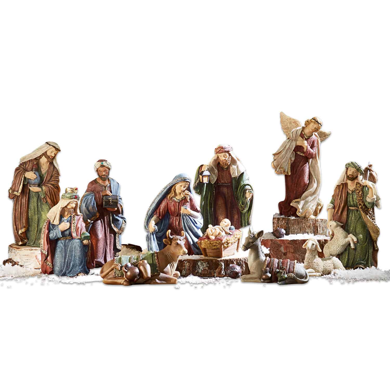 Set di 11 statuine per il presepe Christi