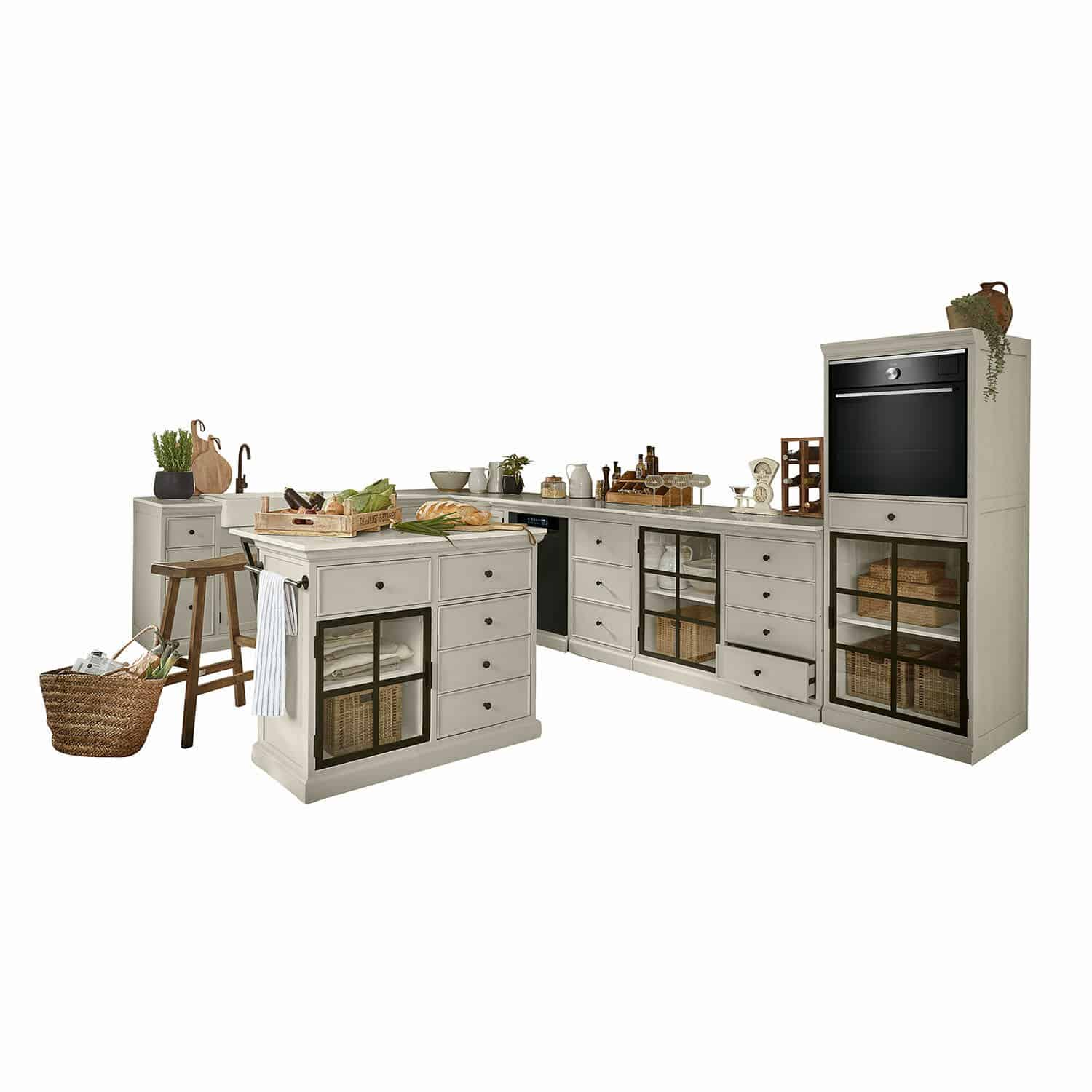 Set di 5 mobili da cucina Orlévine