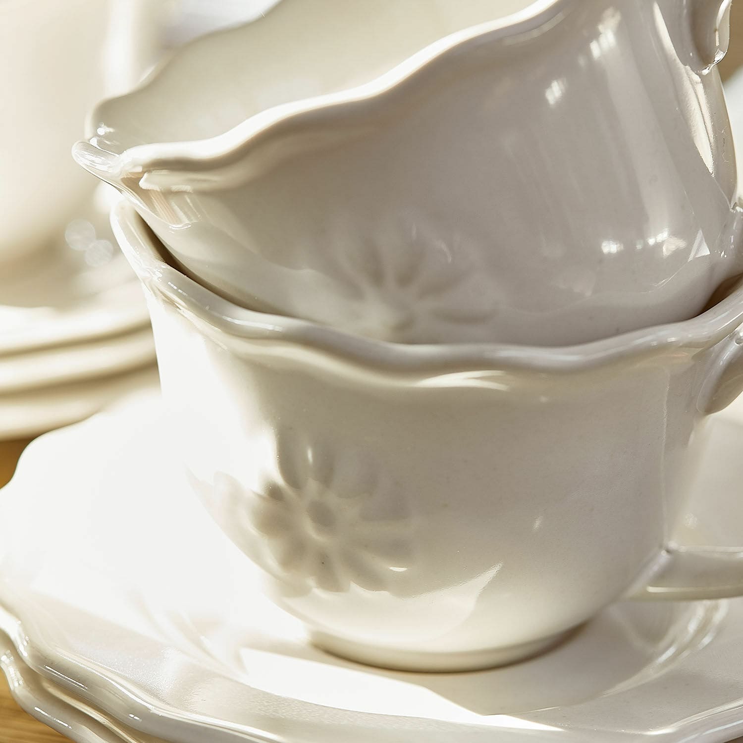 Set di 6 tazze con piattino Mallevesse