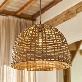 Lampada a soffitto Tiquinal marrone