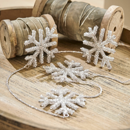 Catenella decorativa Snowflakes argento