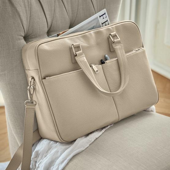 Borsa per laptop Keaton beige