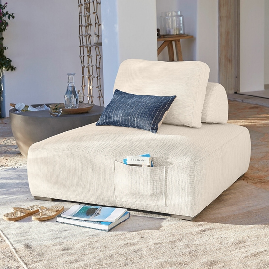 Poltrona lounge Cassongue beige