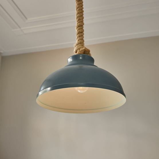 Lampada a sospensione Netherby blu