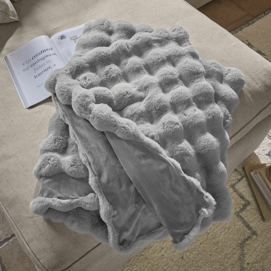 Coperta Zalina grigio