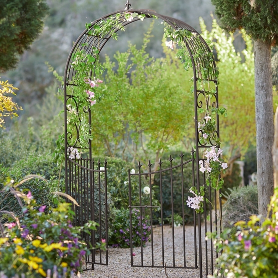 Arco da giardino Skyrose nero