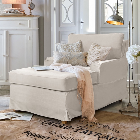 Chaise longue Myersville crema