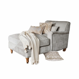 Chaise longue Isa grigio