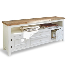 Credenza Yukon bianco antico/marrone